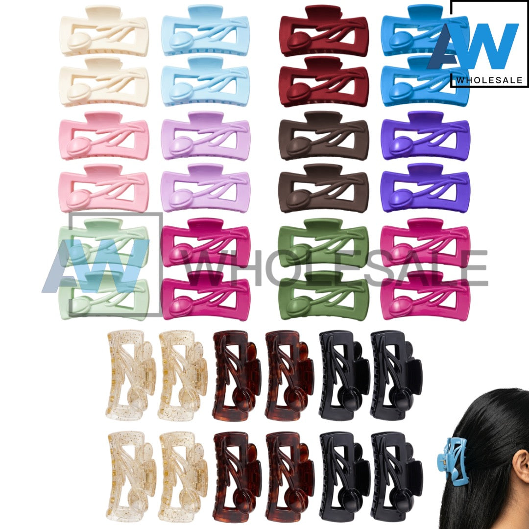 AB-1374 (12 pcs) Glossy 7 cm Hair Clamps