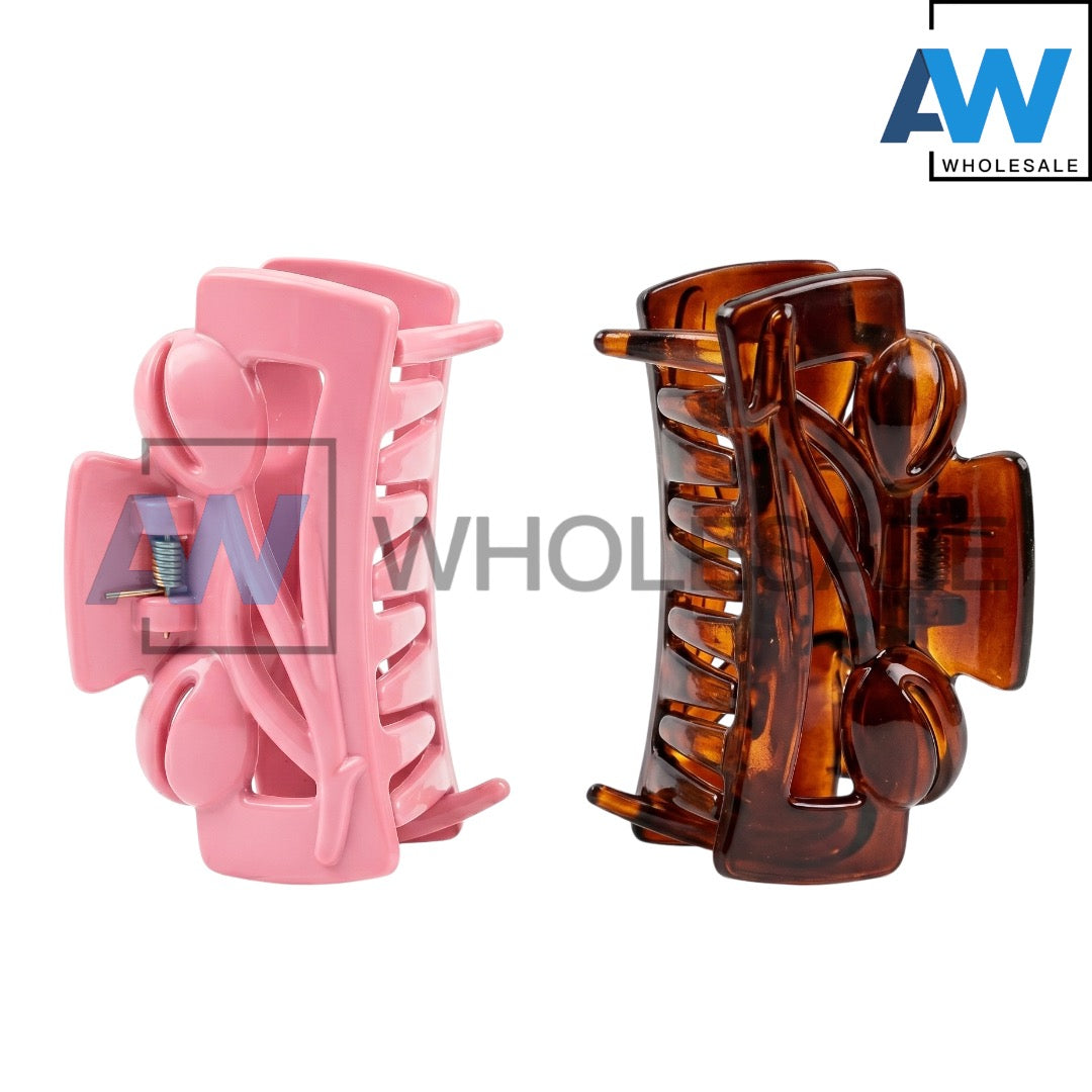 AB-1374 (12 pcs) Glossy 7 cm Hair Clamps