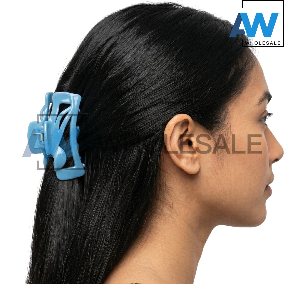AB-1374 (12 pcs) Glossy 7 cm Hair Clamps