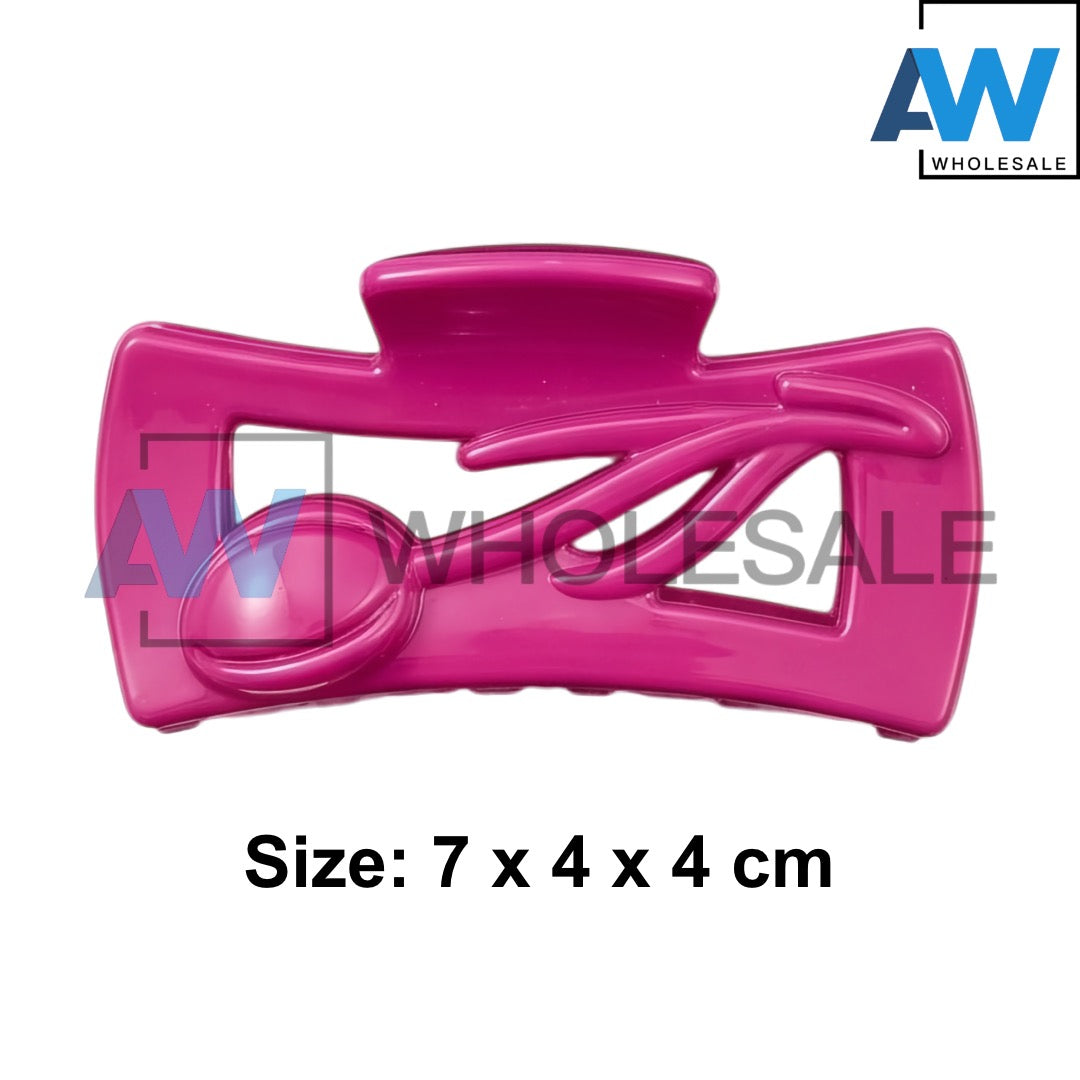 AB-1374 (12 pcs) Glossy 7 cm Hair Clamps