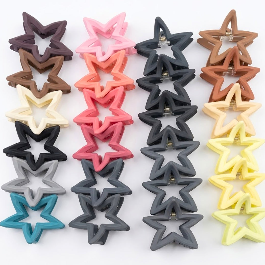 AB-1375 (12 pcs) Matte 8 cm Hair Clamps