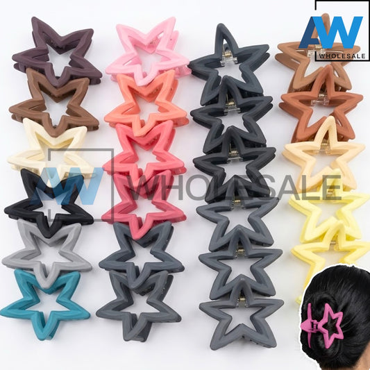 AB-1375 (12 pcs) Matte 8 cm Hair Clamps