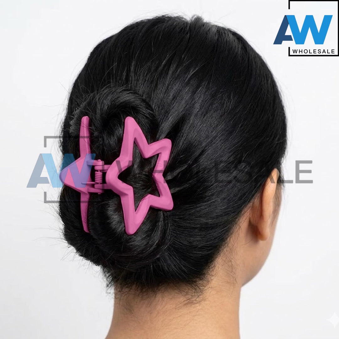 AB-1375 (12 pcs) Matte 8 cm Hair Clamps