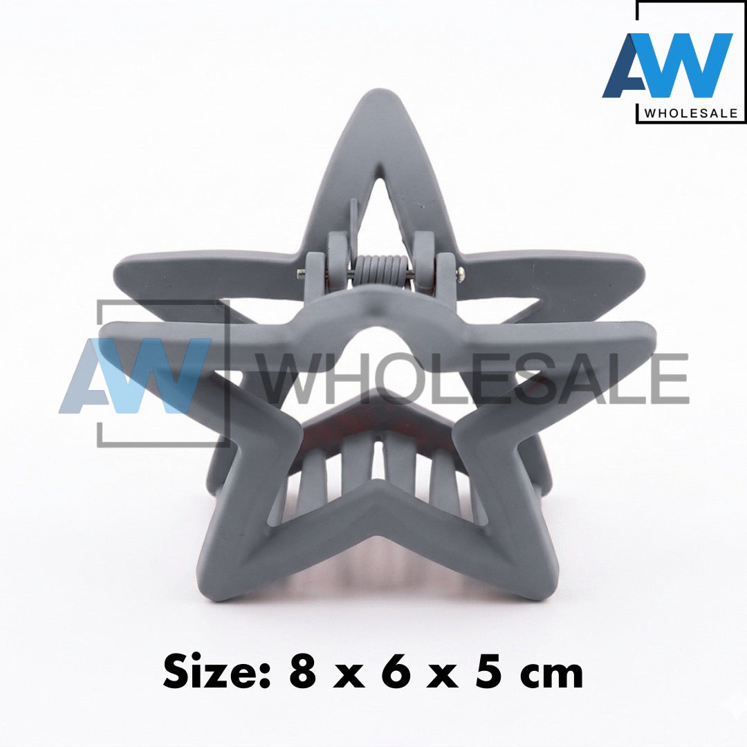AB-1375 (12 pcs) Matte 8 cm Hair Clamps