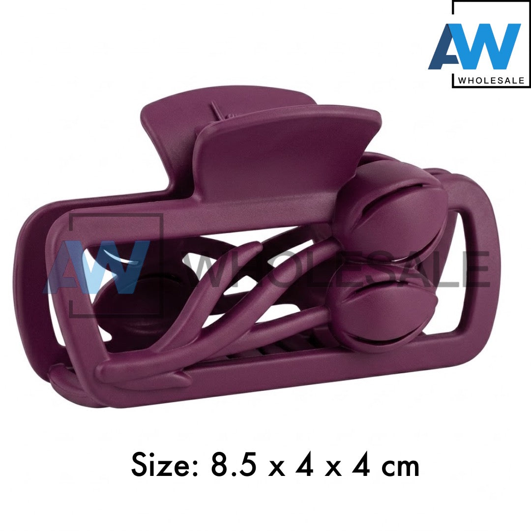 AB-1376 (12 pcs) Matte 8.5 cm Hair Clamps