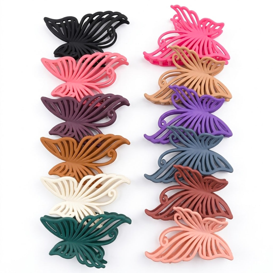 AB-1379 (12 pcs) Matte 11 cm Hair Clamps