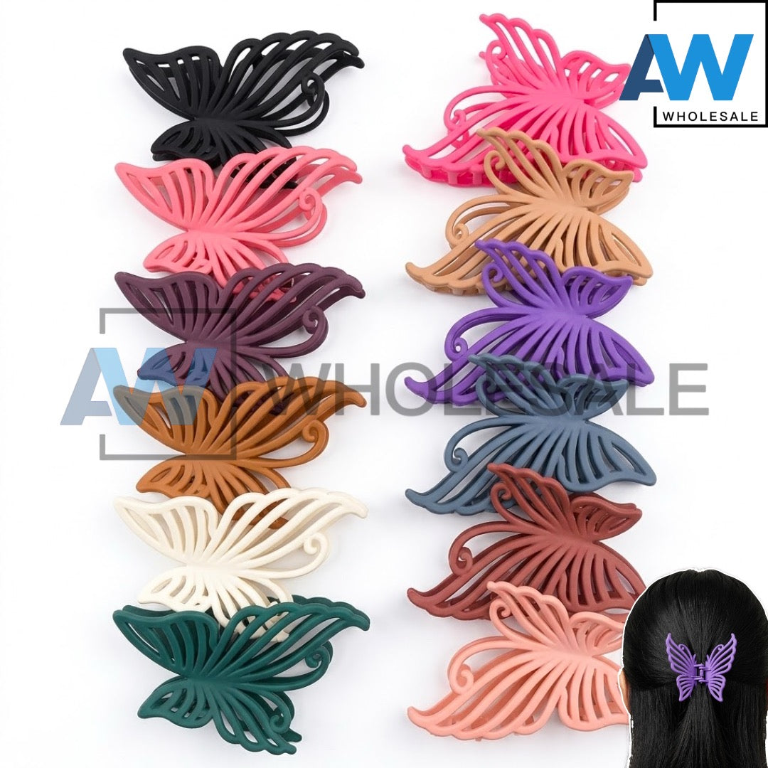 AB-1379 (12 pcs) Matte 11 cm Hair Clamps
