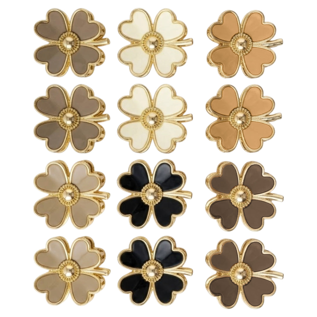 AB-1382 (12 pcs) Matte 8 cm Hair Clamps