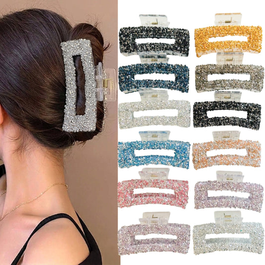 AB-1383 (12 pcs) Rhinestone 11 cm Hair Clamps
