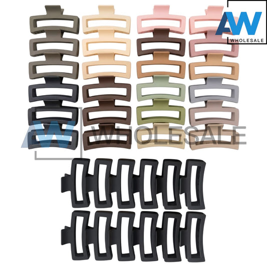 AB-1391 (12 pcs) Matte 13 cm Hair Clamps