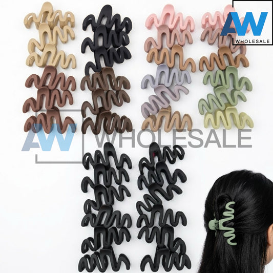 AB-1392 (12 pcs) Matte 13 cm Hair Clamps