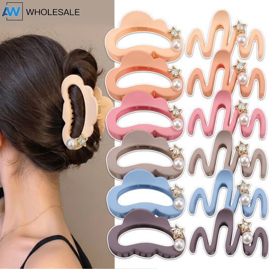 AB-1395 (12 pcs) Matte 11 cm Hair Clamps