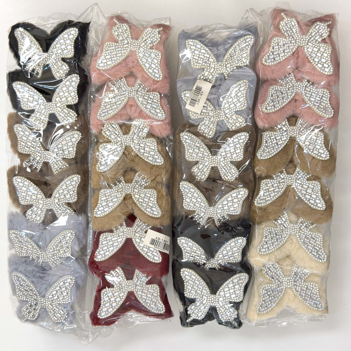 AB-1461 (12 pcs) Butterfly Hair Clamp