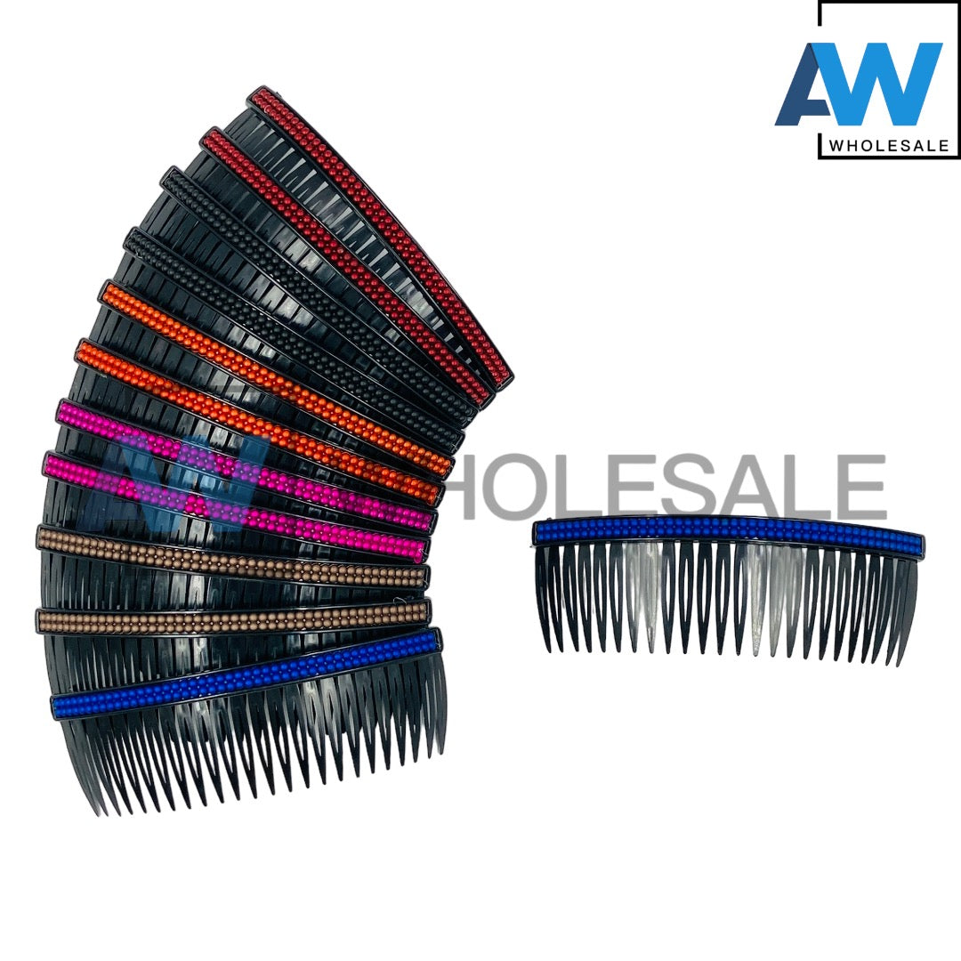 HC-25 (12 pcs) Dimple Pearl Side Combs