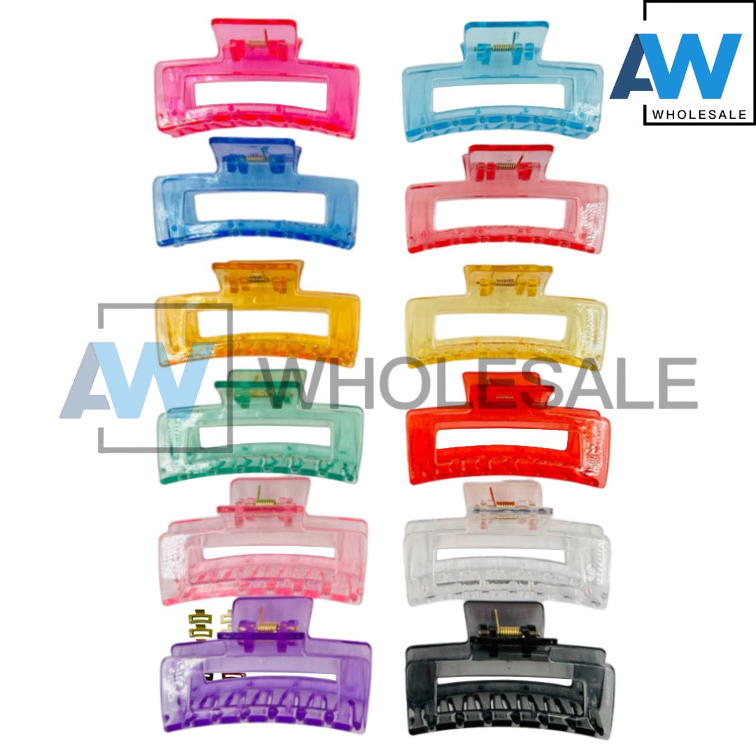 AB-283 (12 pcs) Glossy 8 cm Hair Clamps