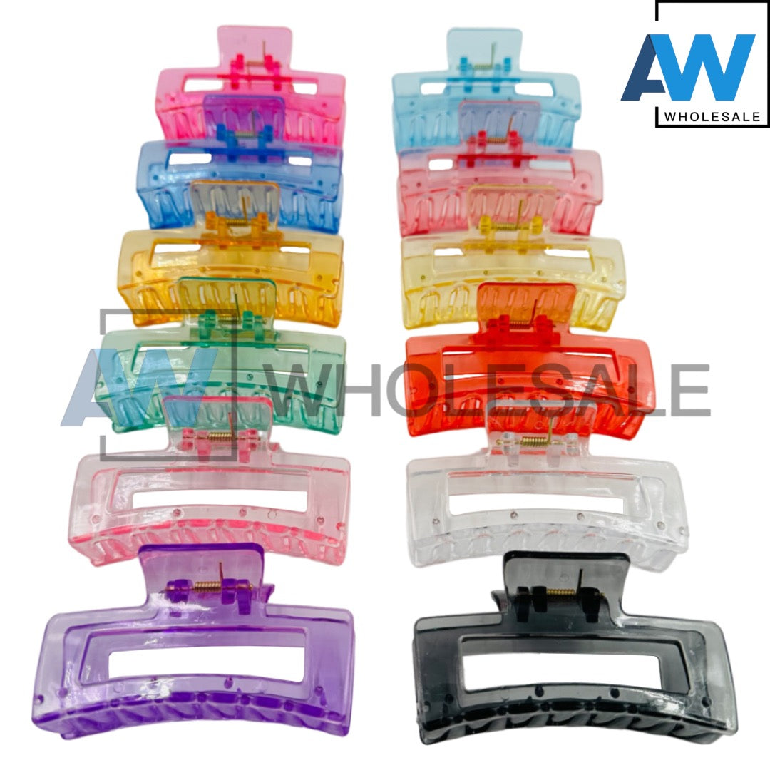 AB-283 (12 pcs) Glossy 8 cm Hair Clamps
