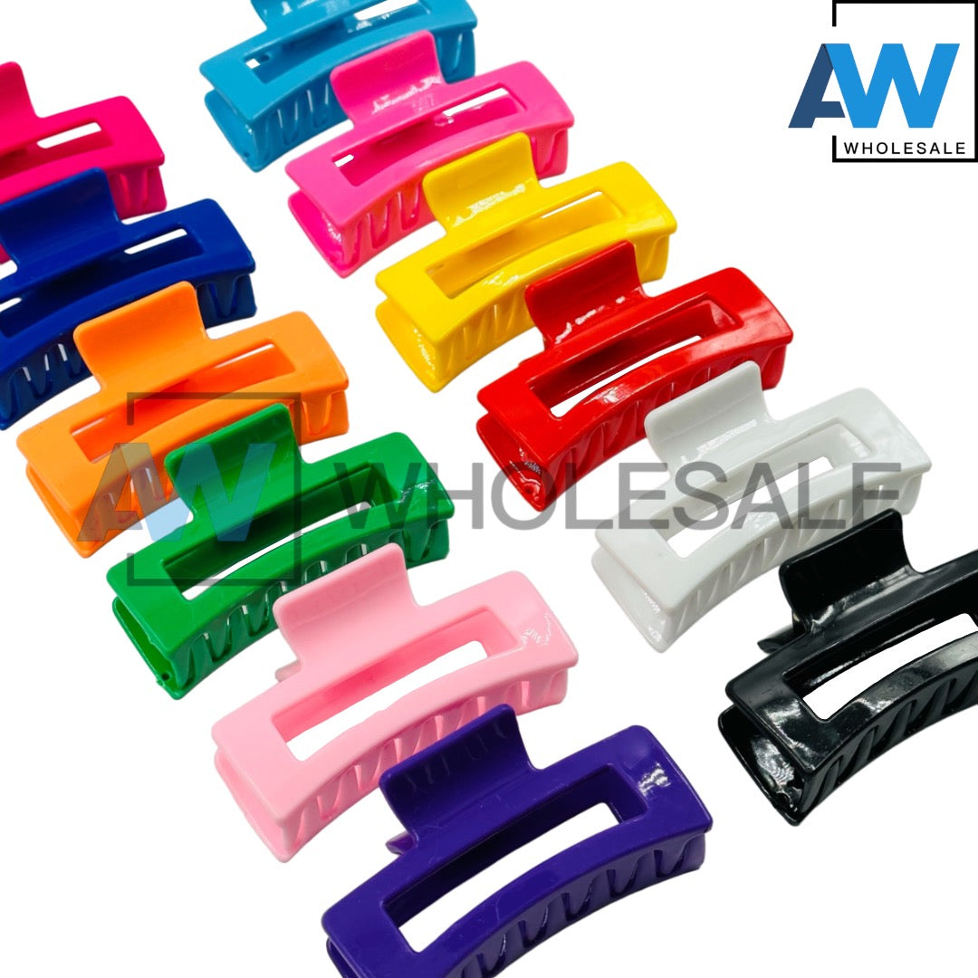 AB-283 (12 pcs) Glossy 8 cm Hair Clamps