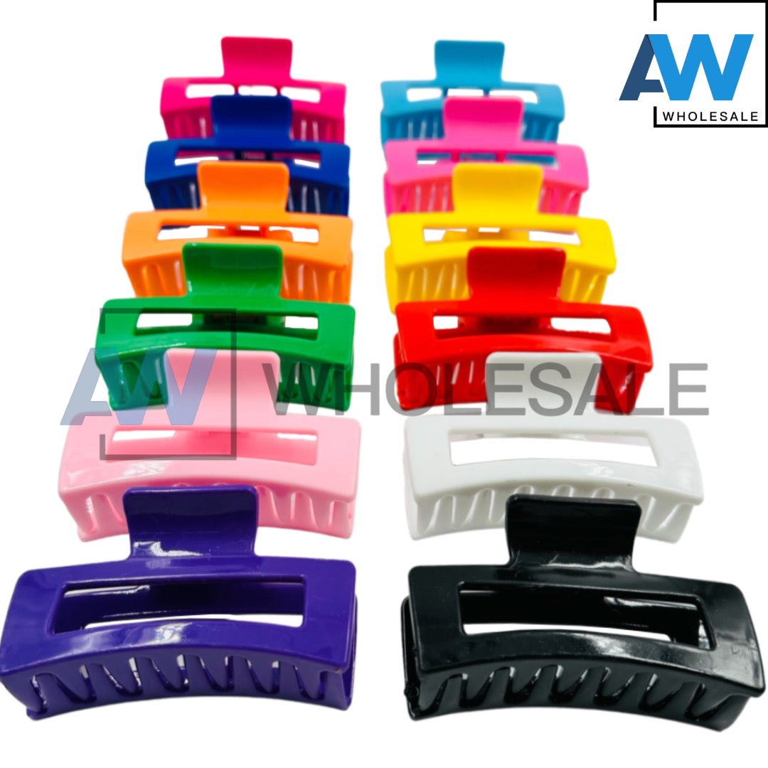 AB-283 (12 pcs) Glossy 8 cm Hair Clamps