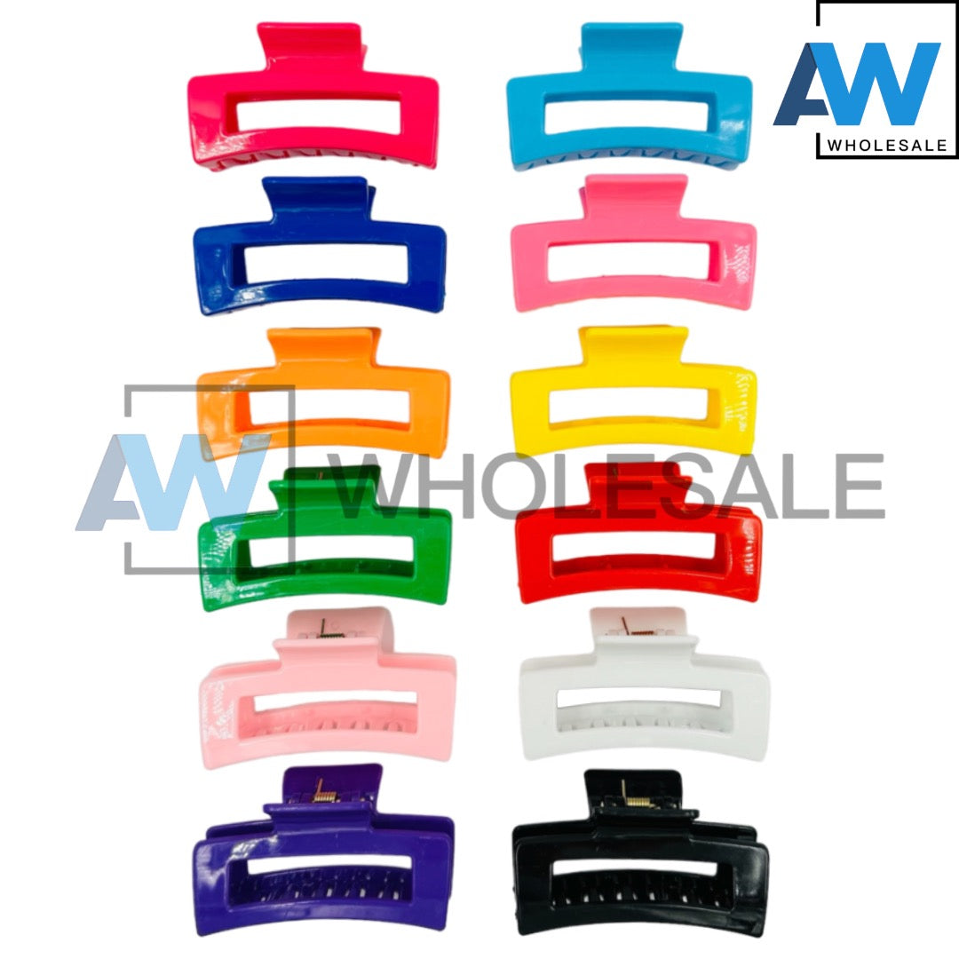 AB-283 (12 pcs) Glossy 8 cm Hair Clamps