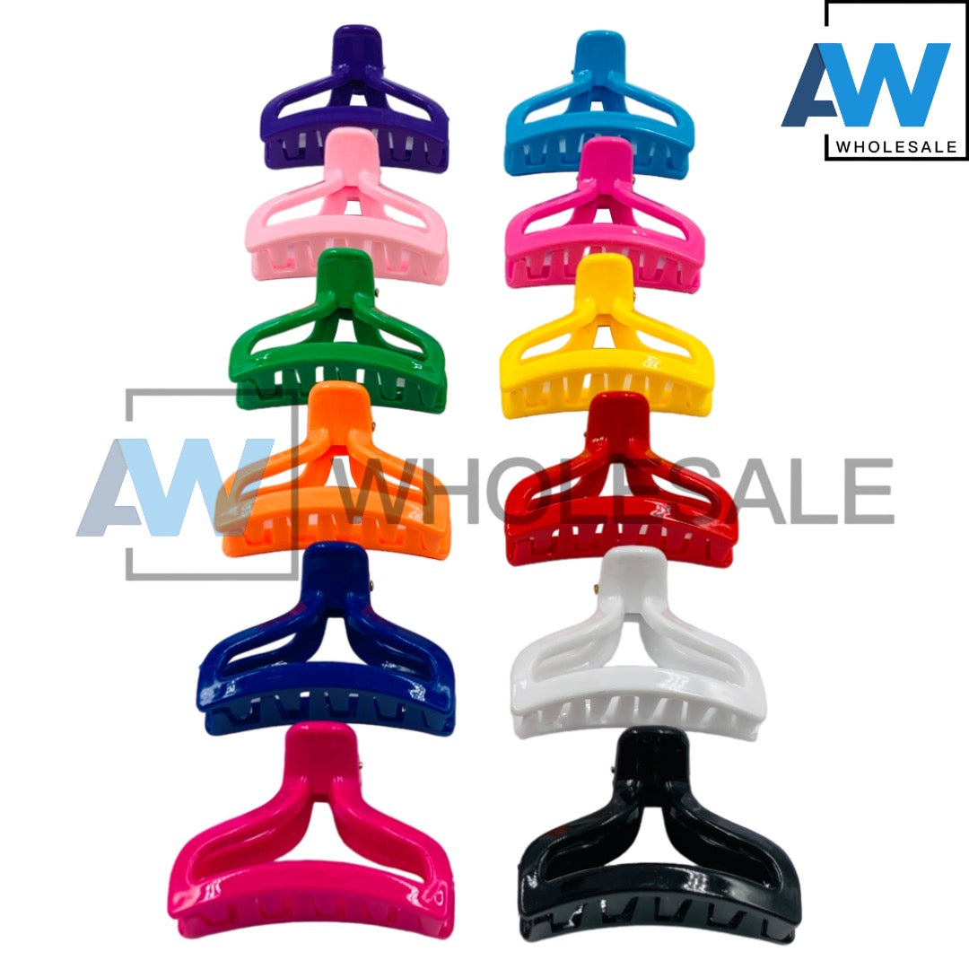 AB-284 (12 pcs) Glossy 6 cm Hair Clamps