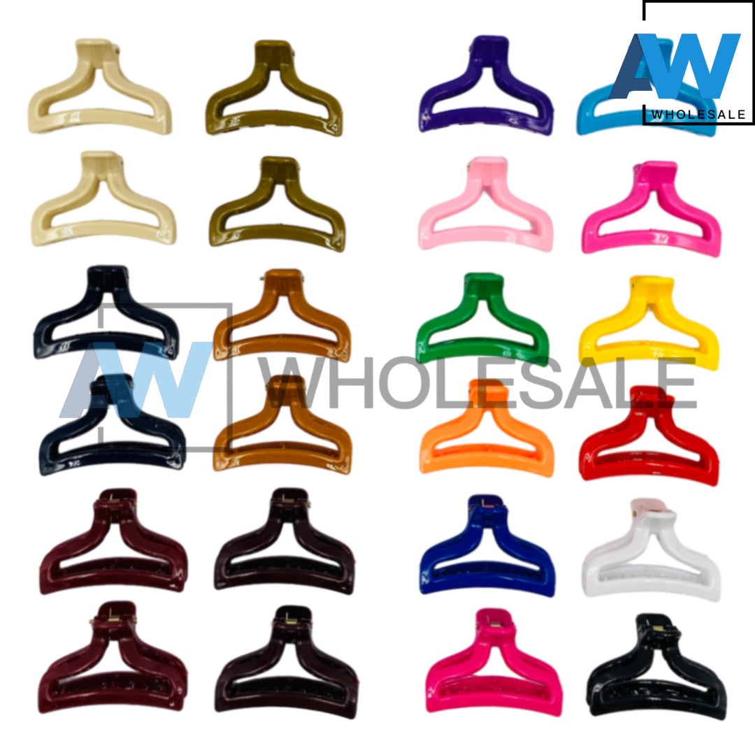 AB-284 (12 pcs) Glossy 6 cm Hair Clamps