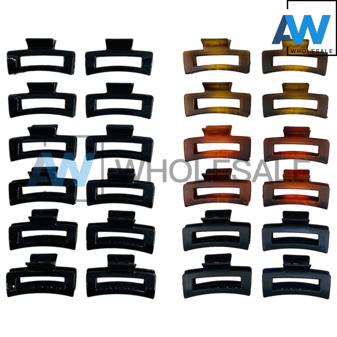 AB-312 (12 pcs) Matte 9 cm Hair Clamps