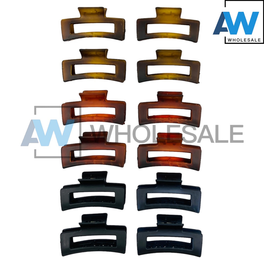 AB-312 (12 pcs) Matte 9 cm Hair Clamps