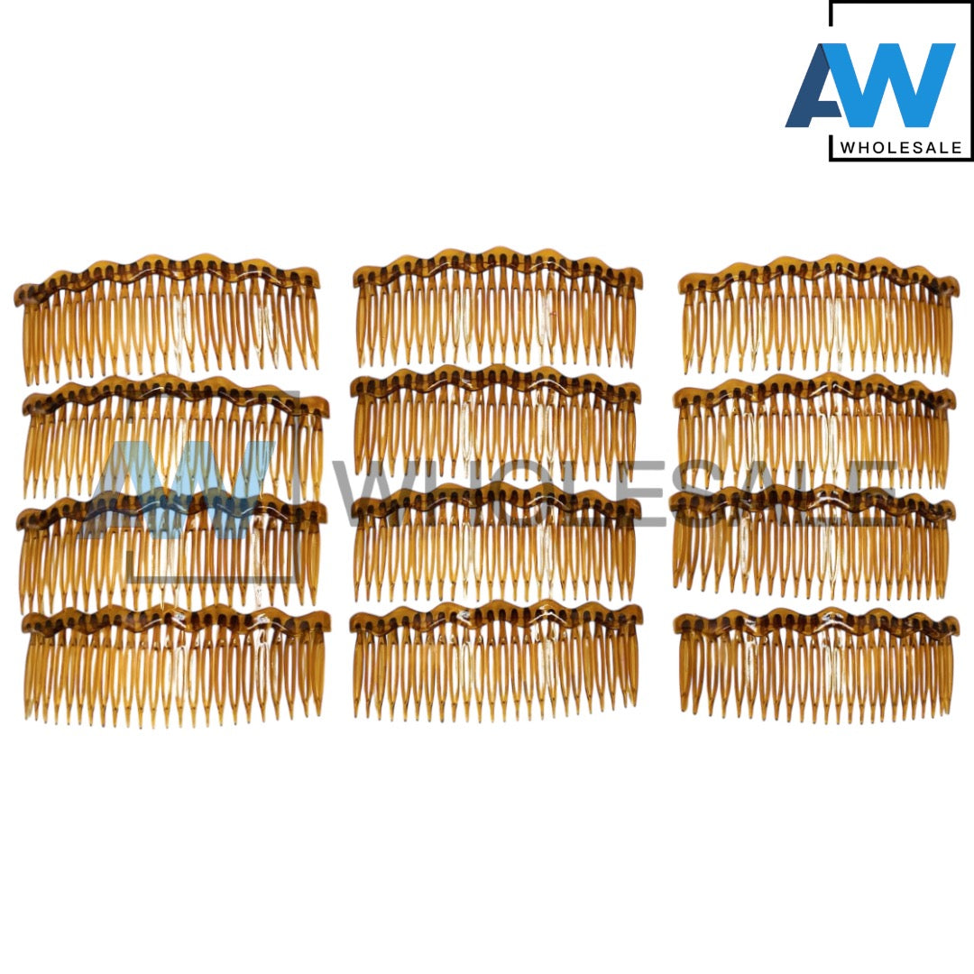 AB-318 (12 pcs) Sem-Transparent Side Combs