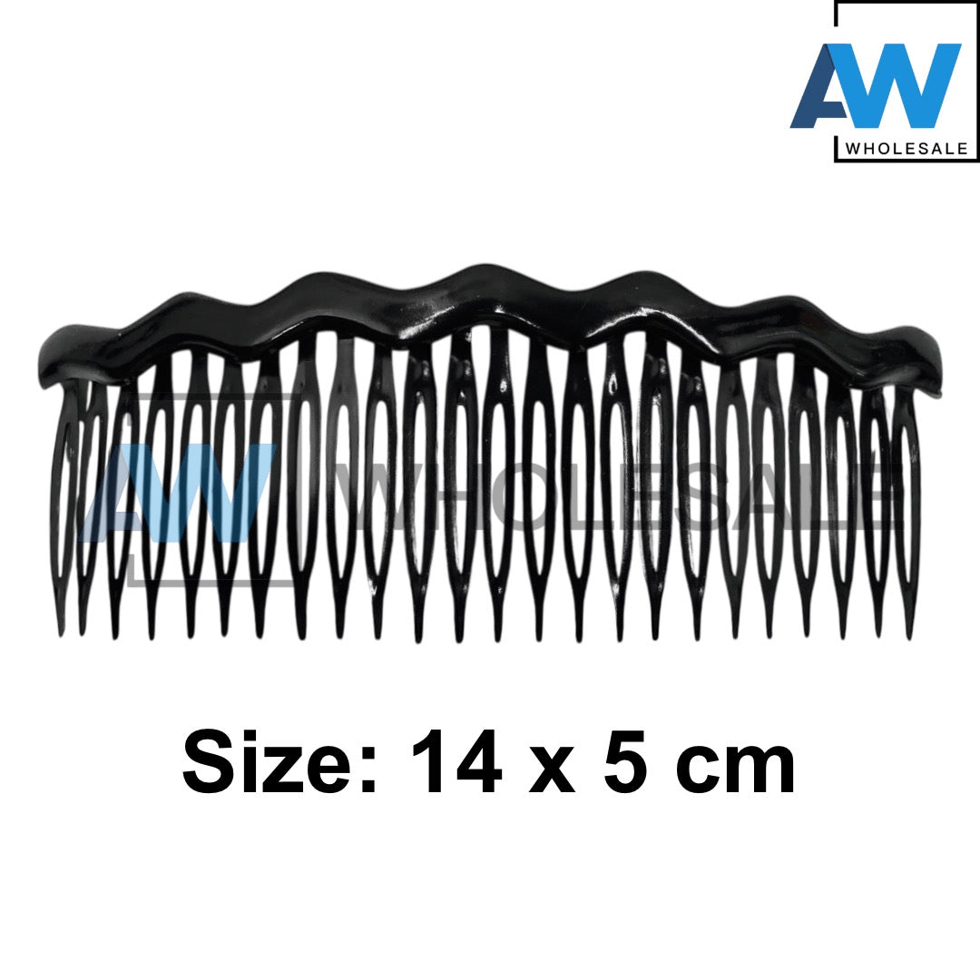 AB-318 (12 pcs) Sem-Transparent Side Combs
