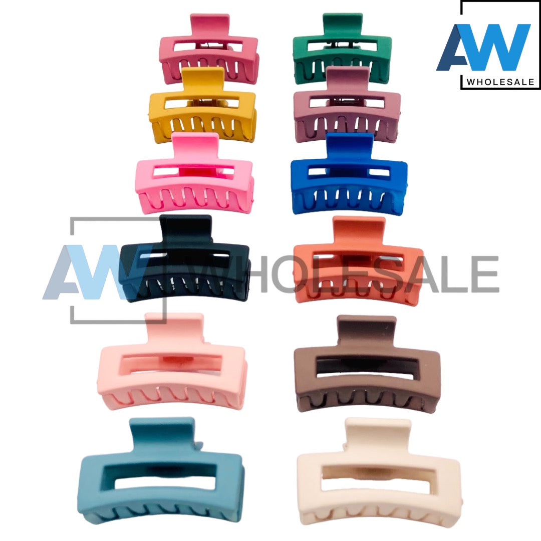 AB-570 (12 pcs) Matte Mini Hair Clips