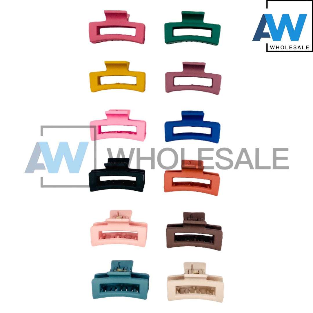 AB-570 (12 pcs) Matte Mini Hair Clips