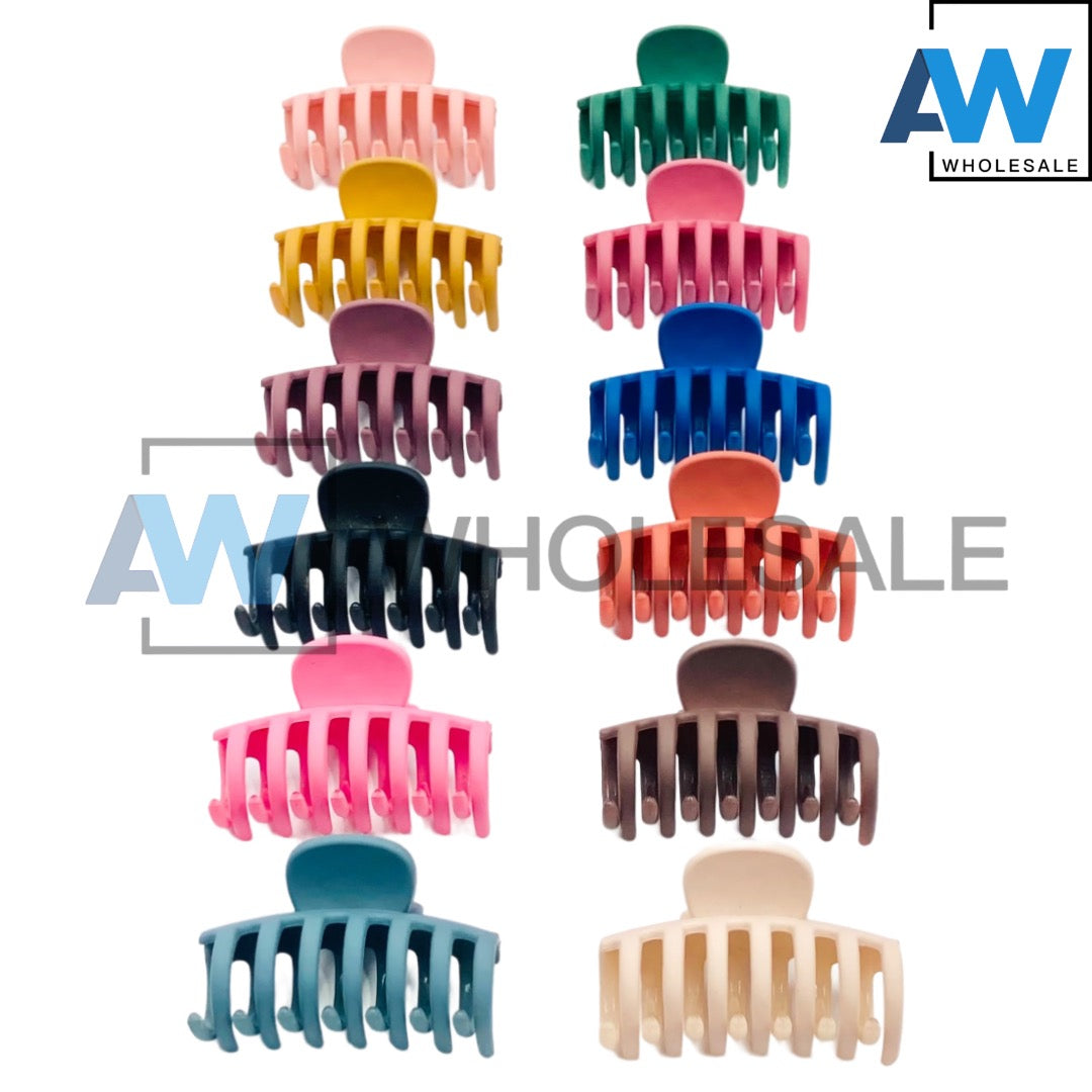 AB-570 (12 pcs) Matte Mini Hair Clips