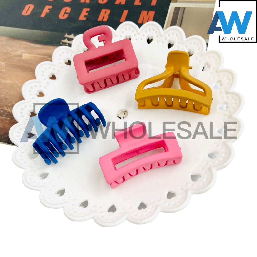 AB-570 (12 pcs) Matte Mini Hair Clips