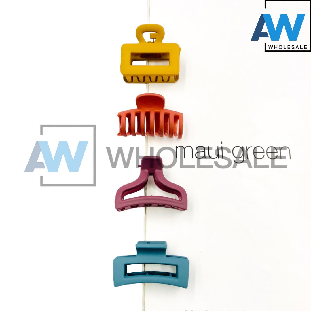 AB-570 (12 pcs) Matte Mini Hair Clips