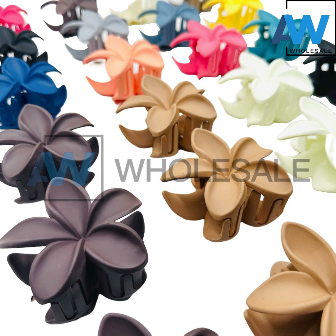 AB-581 (12 pcs) Matte 7.5 cm Hair Clamps