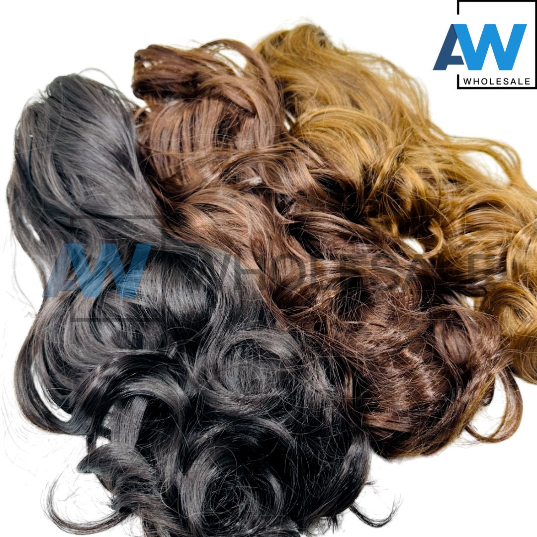 AB-657/AB-657A (1 pc) Long Synthetic Hair Hair Clamps