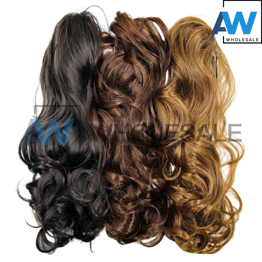 AB-657/AB-657A (1 pc) Long Synthetic Hair Hair Clamps