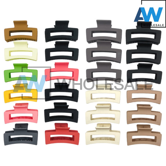 AB-692A (12 pcs) Matte 8.5 cm Hair Clamps