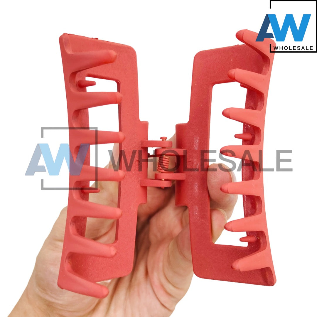 AB-692A (12 pcs) Matte 8.5 cm Hair Clamps