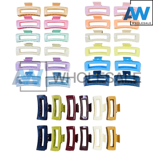 AB-799 (12 pcs) Glossy 13 cm Hair Clamps