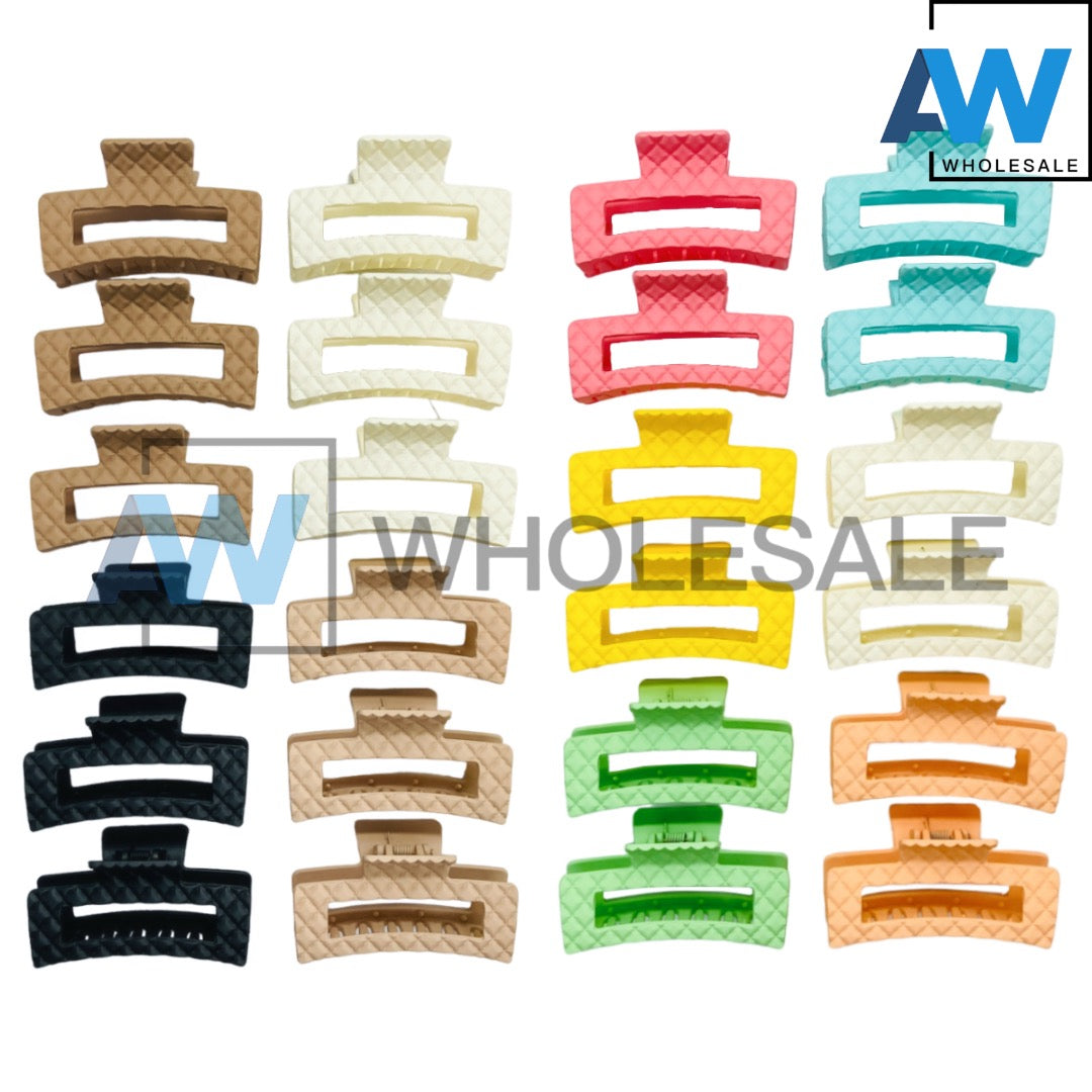 AB-826 (12 pcs) Matte 8 cm Hair Clamps