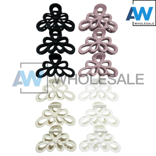 AB-834 (12 pcs) Matte 11 cm Hair Clamps