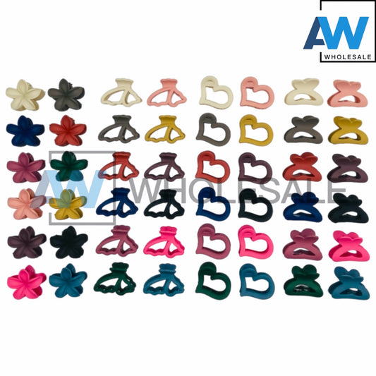 AB-910 (12 pcs) Matte 4 cm Hair Clamps