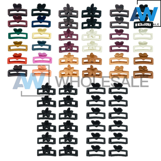 AB-919 (12 pcs) Matte 7 cm Hair Clamps
