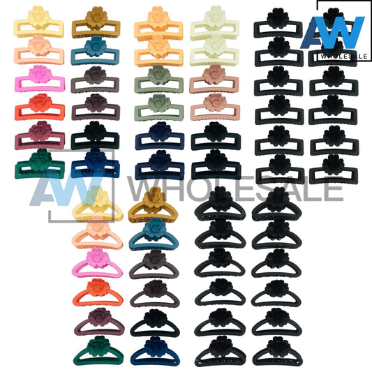 AB-924A (12 pcs) Matte 9 cm Hair Clamps