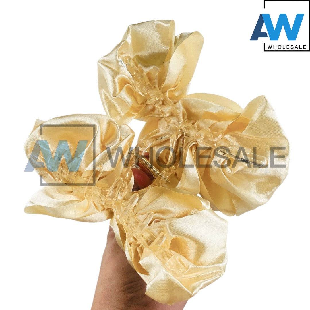 AB-953 (12 pcs) Fabric 11 cm Hair Clamps
