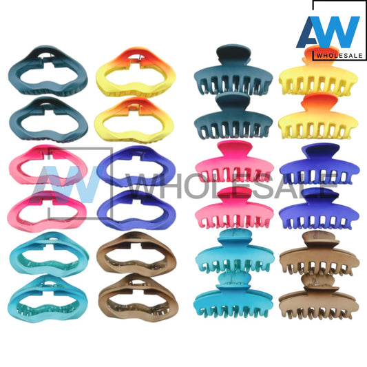 AB-968 (12 pcs) Matte 7 cm Hair Clamps