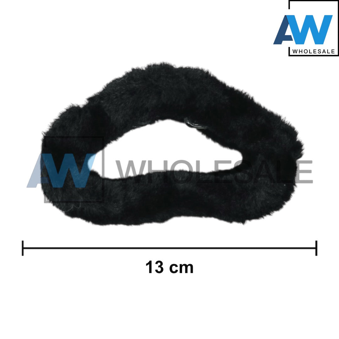 AB-972/AB-1013 (12 pcs) Faux Fur 11 cm Hair Clamps