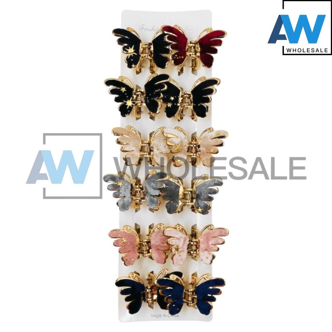 AB-976 (12 pcs) Fabric 5.5 Hair Clamps