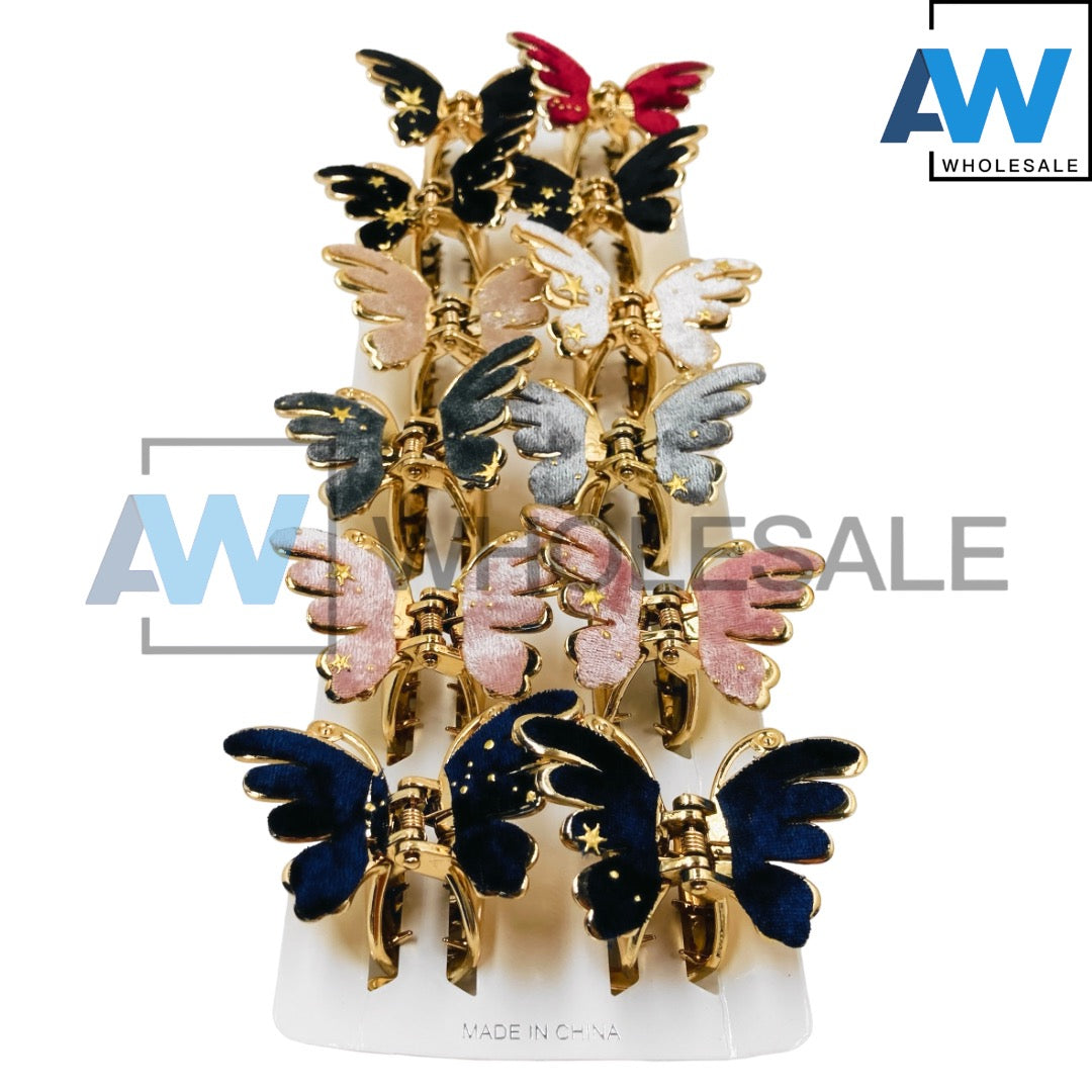 AB-976 (12 pcs) Fabric 5.5 Hair Clamps